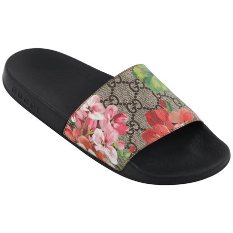 gucci floral slides review|gucci gg blooms slides.